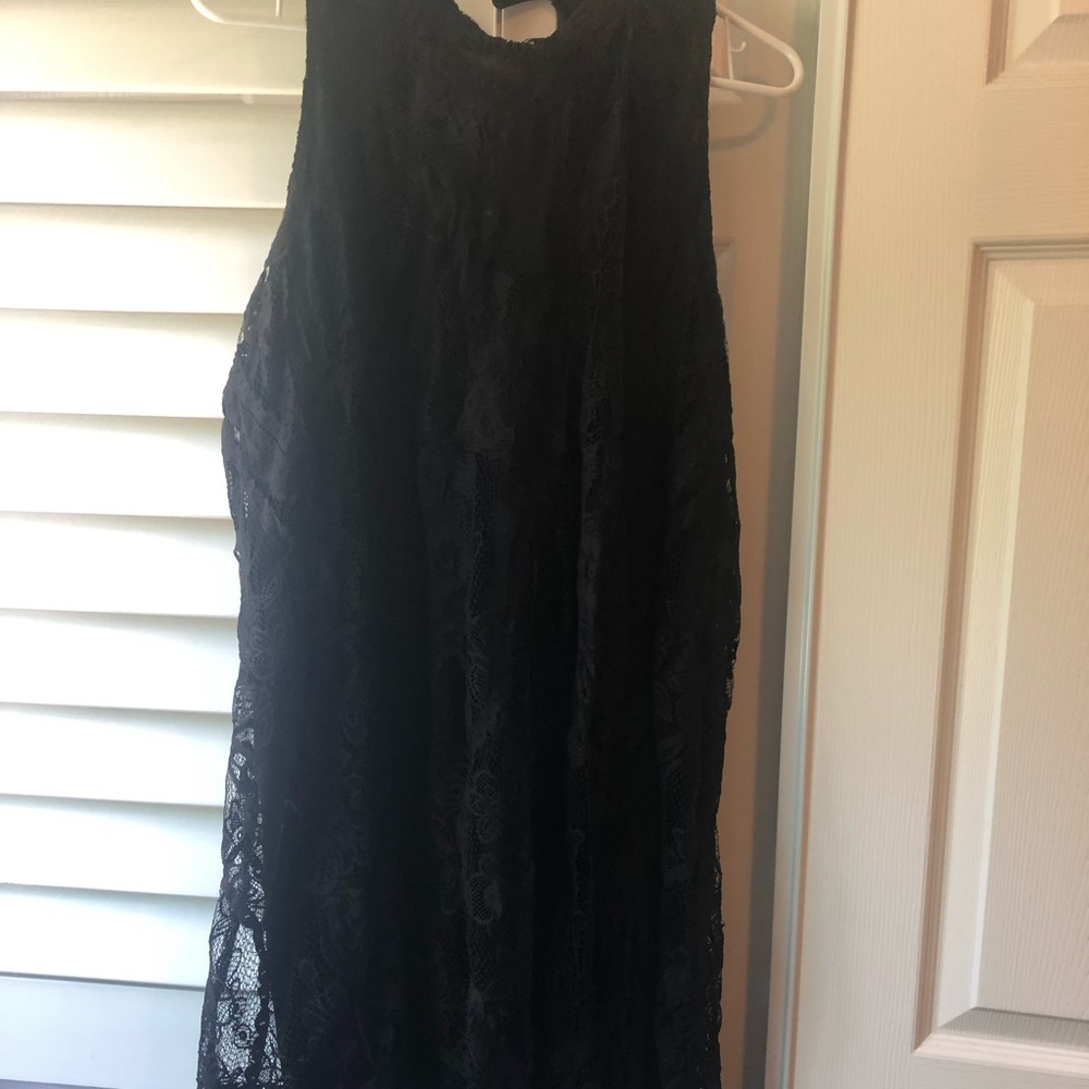 Black lace dress